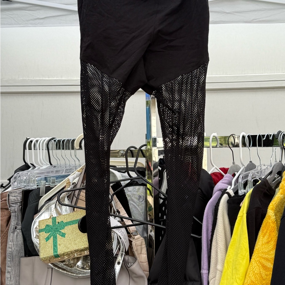 Torrid Black Mesh Leggings